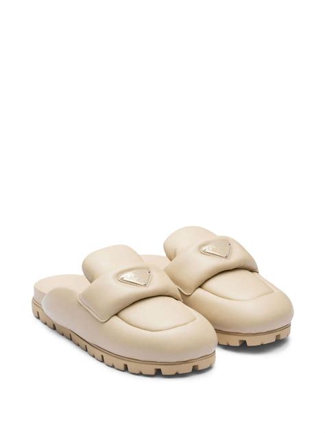 prada logo slippers|Prada slippers for women.